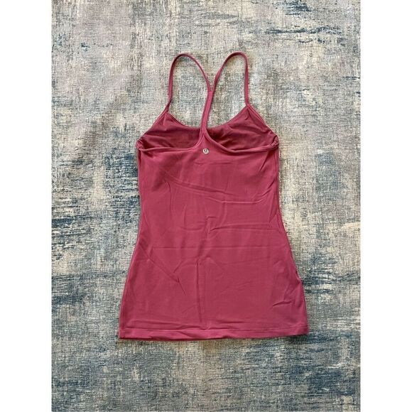 Lululemon Moss Rose Mauve Power Pose Athletic Tank Top Size 4 - Picture 6 of 6